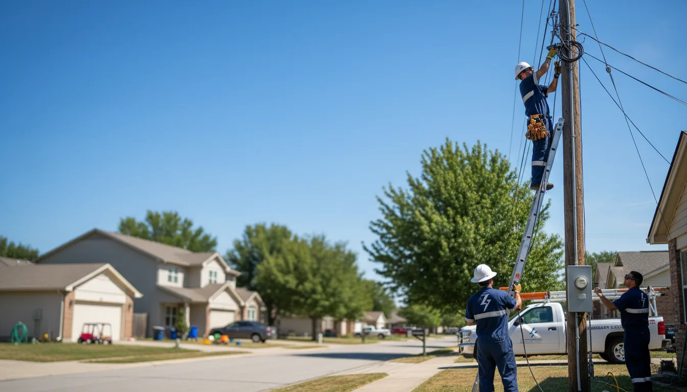 Residential electrician providing installation services in Brooklyn, CT